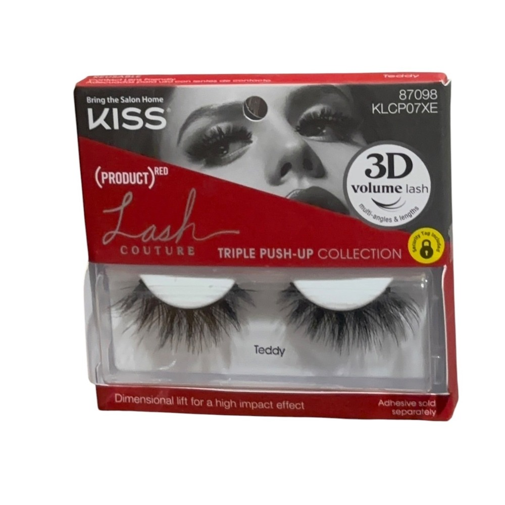 KISS Lash Couture Triple Push-Up Collection 3D Volume False Eyelashes Teddy